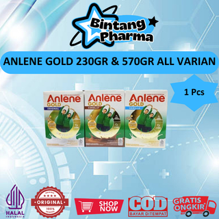 ANLENE (GOLD 230GR DAN 570GR) ALL VARIAN - SUSU TINGGI KALSIUM UNTUK MENCEGAH OSTEOPOROSIS LANSIA