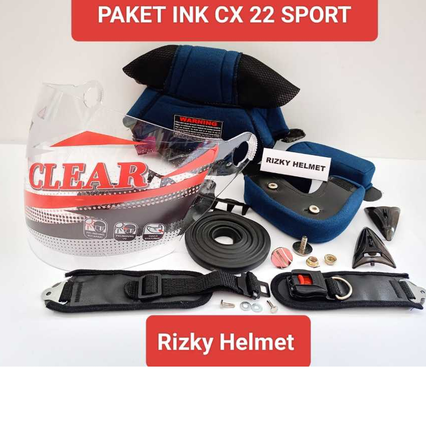 PAKET SPAREPART HELM INK CENTRO, INK CX 22, INK FLASH, INK CX 390, INK CL 25, INK CX 800, INK FREEDO