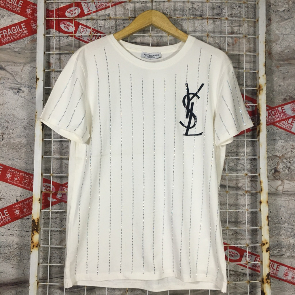 Kaos YSL YvesSaintLaurent Second Preloved Size M fit L . 05099