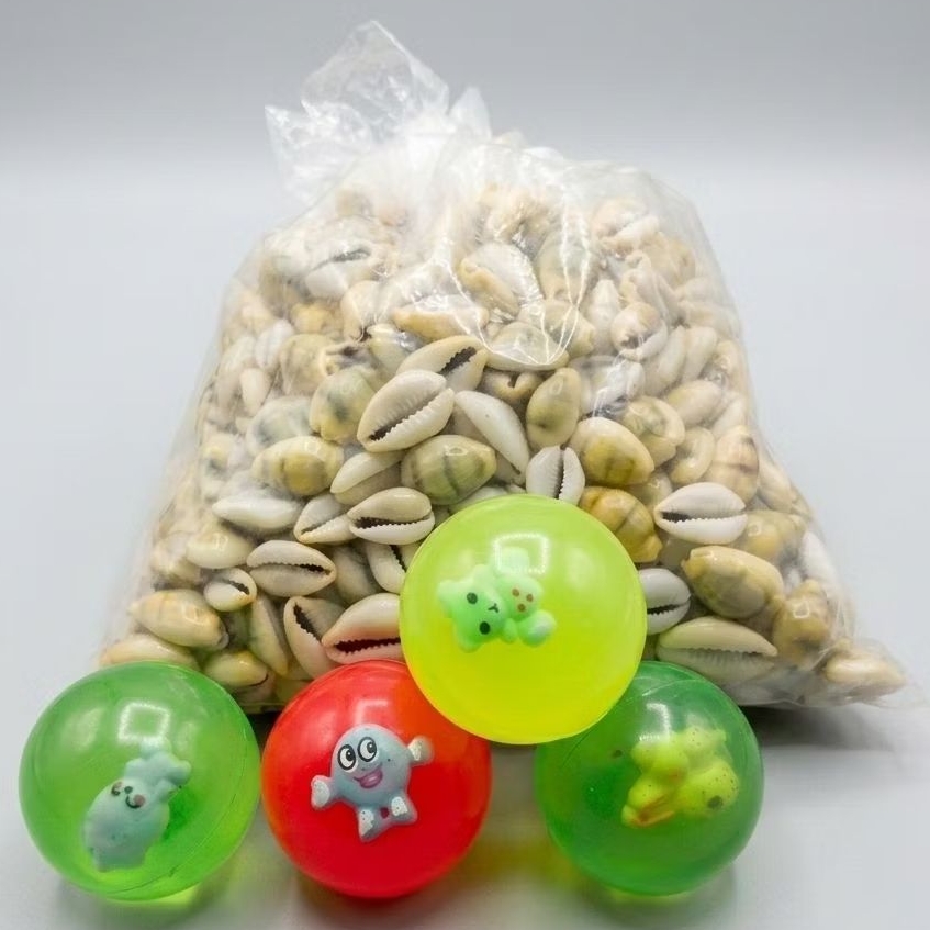 mainan kuwuk gajih/ kuning asli kerang 100 gram + 1 Bolanya kualitas premium dan murah