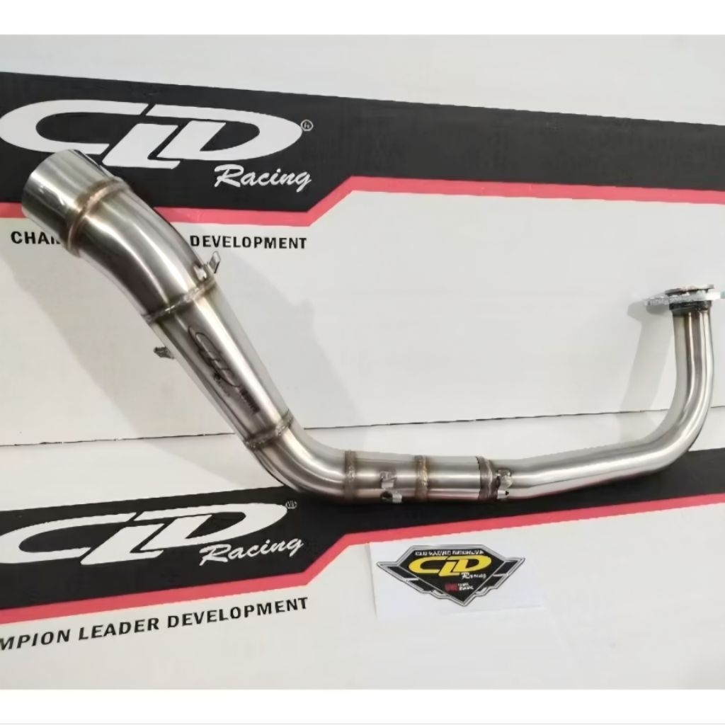 Header Leher Knalpot CLD Racing tipe C3, Honda Vario 125 / 150 / 160 Old New, inlet 50mm