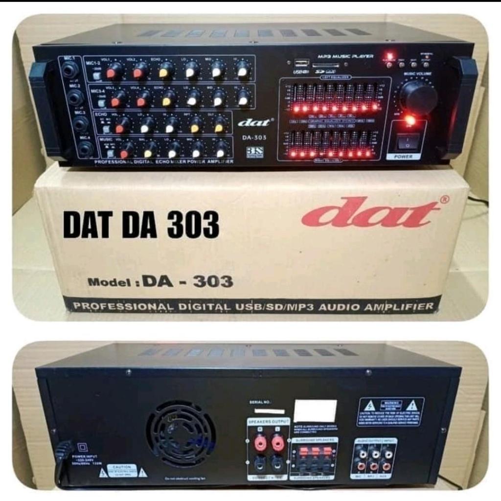 AMPLI KARAOKE DAT DA303 POWER AMPLIFIER DAT DA303 Untuk Panggung