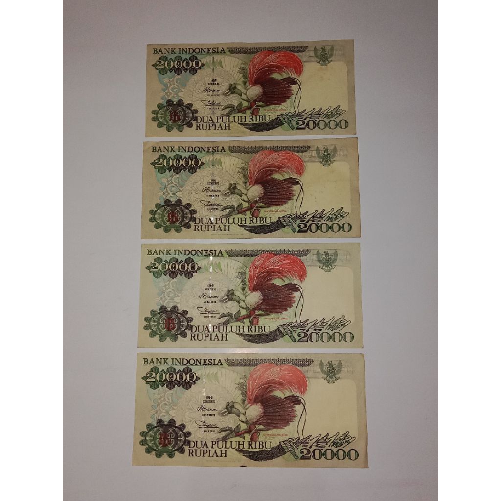 Uang kuno 20000 rupiah cendrawasih