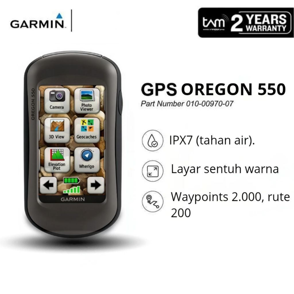GPS Garmin Oregon 550 Bekas