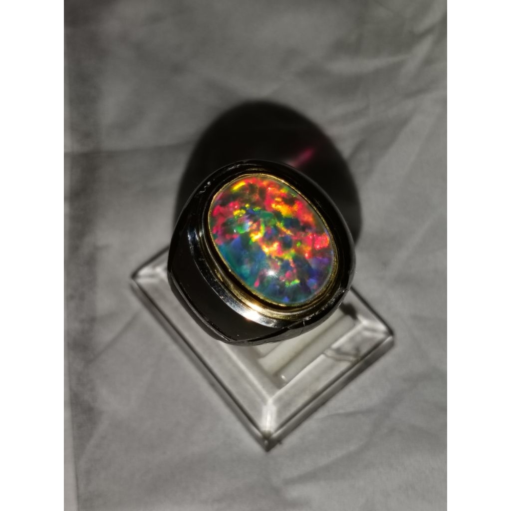 Batu Cincin Kalimaya Kristal Super Ring Monel Henmade Doff