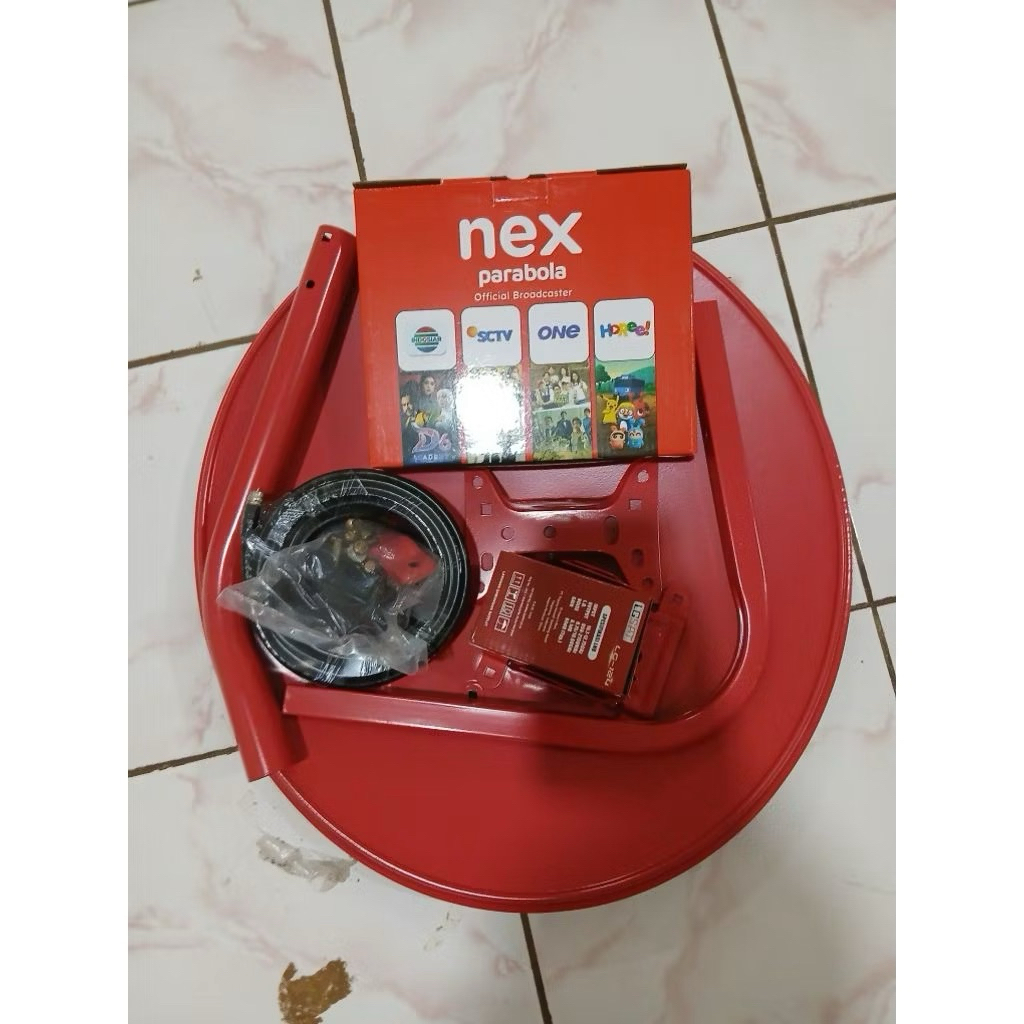 paket parabola mini komplit reciever Nex