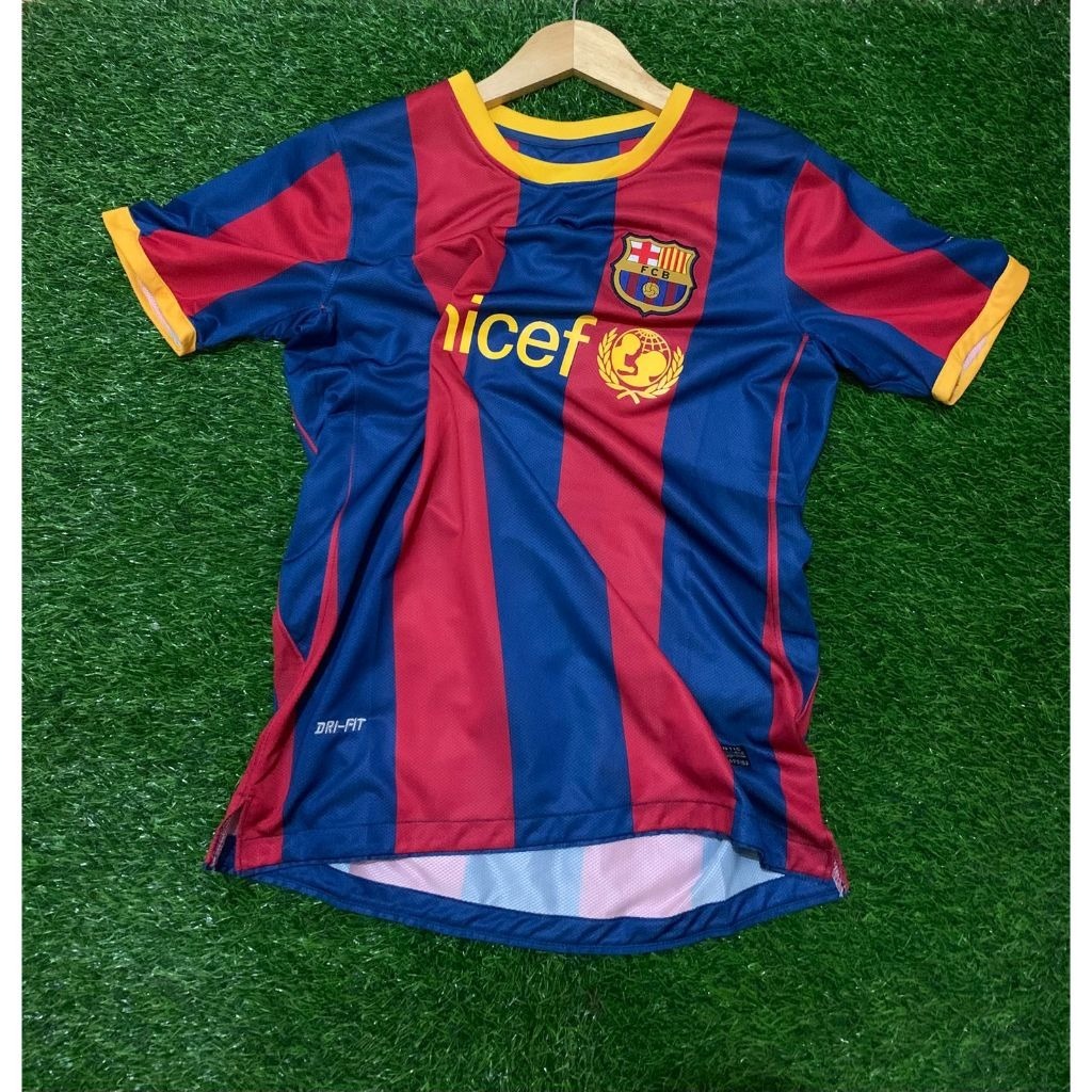 [RETRO] JERSEY RETRO VINTAGE BARCELONA HOME 2010/2011 FINAL LONDON GRADE AAA+