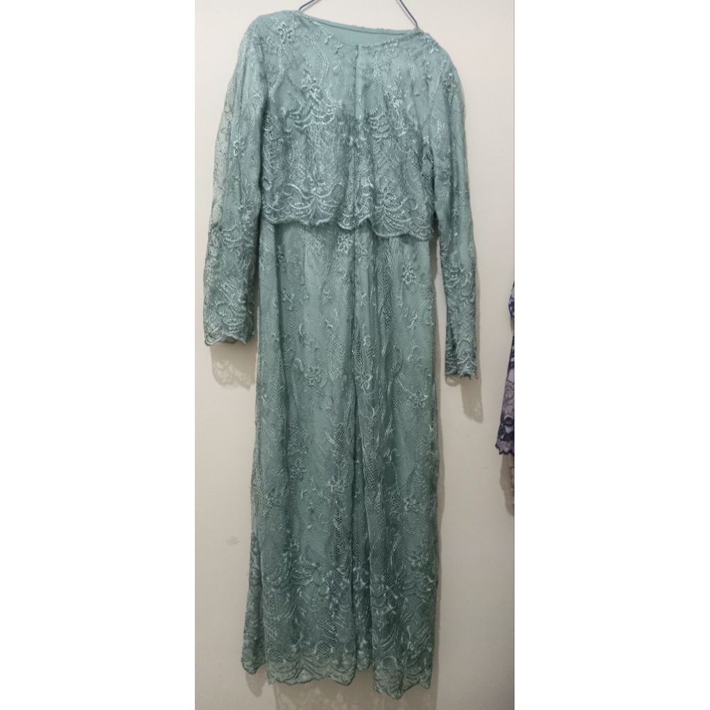 Gamis Brukat Tosca (Preloved Berkualitas)