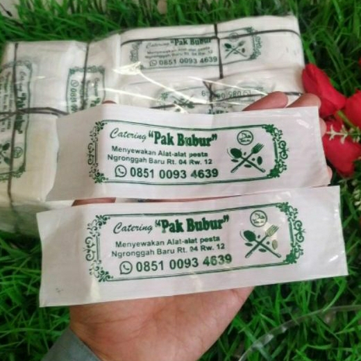 Plastik Sendok Catering Custom Sablon Katering 5000pcs