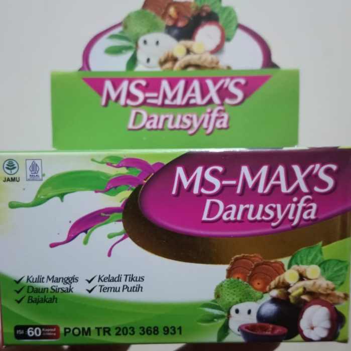 KAPSUL MS-MAXS | KAPSUL EKSTRAK KULIT MANGGIS DAN DAUN SIRSAK | ace max's darusyifa