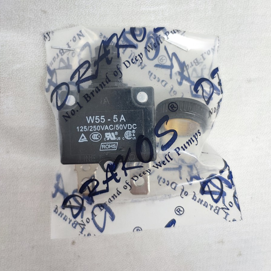 Overload pompa air submersible 5A Wokema Drakos W55 series | 5 Ampere