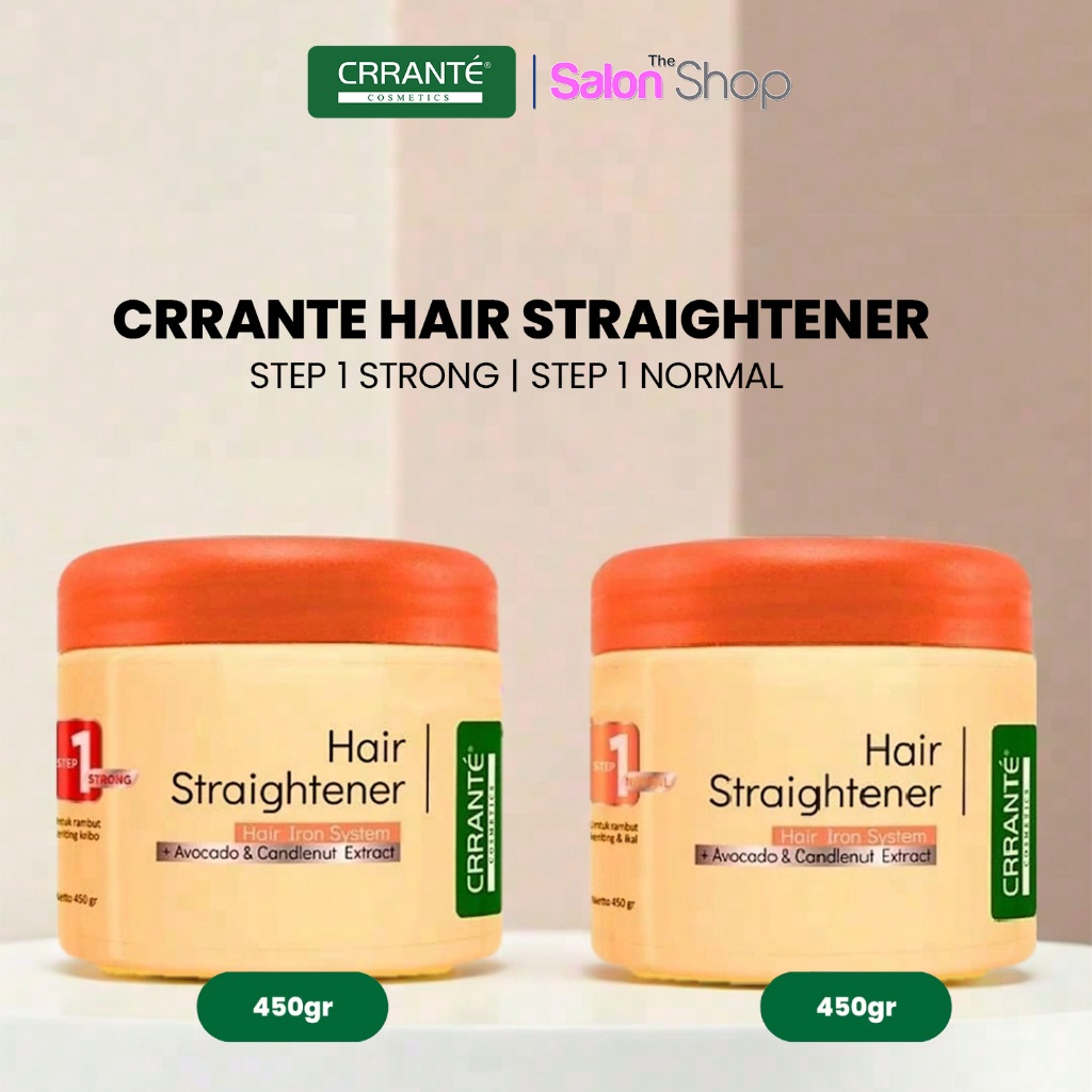 Crrante Hair Straightener Step 1 450 gr | Opti Straight Pelurus Rambut Rebonding Smoothing | gdkd01