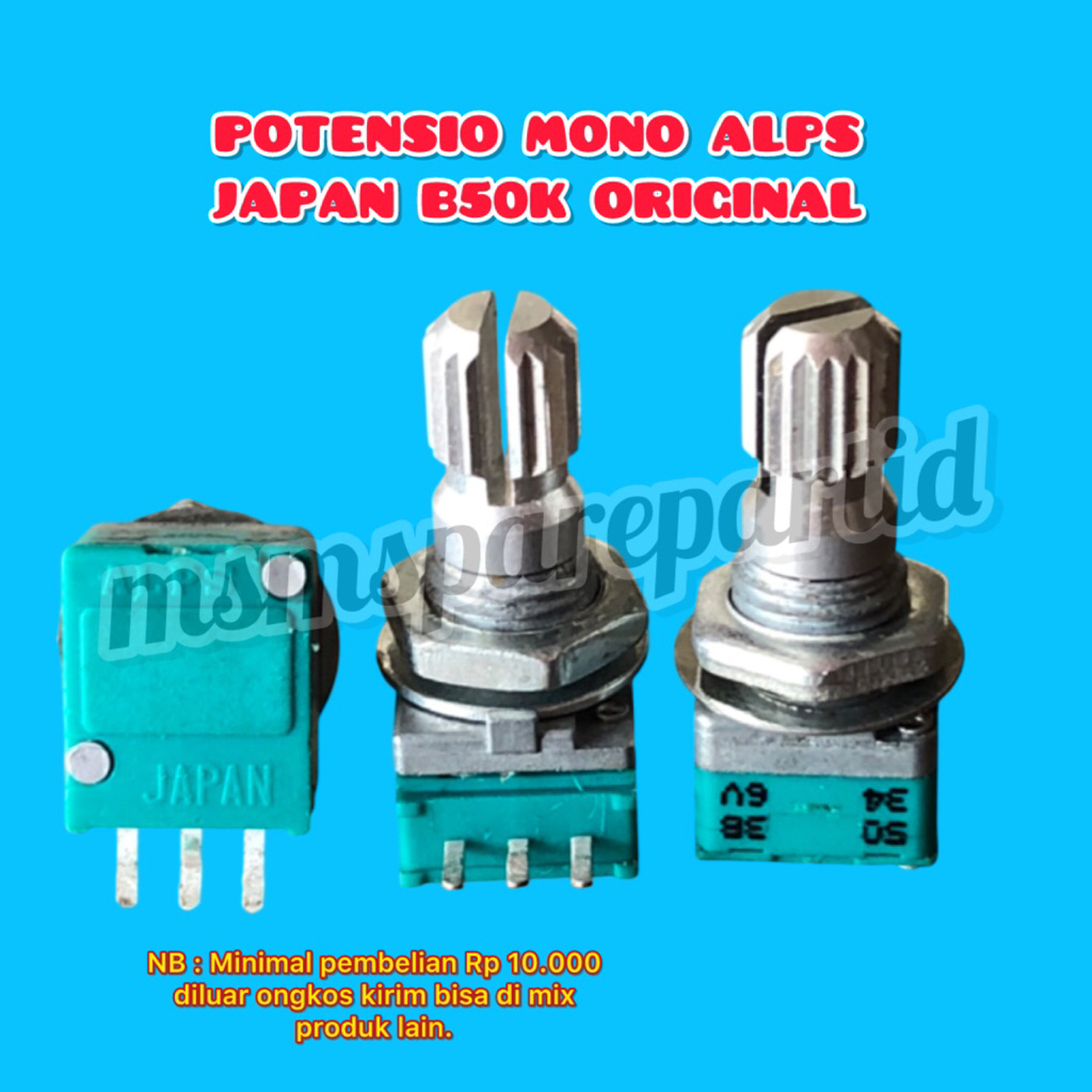 POTENSIO MONO ALPS JAPAN B50K ORIGINAL