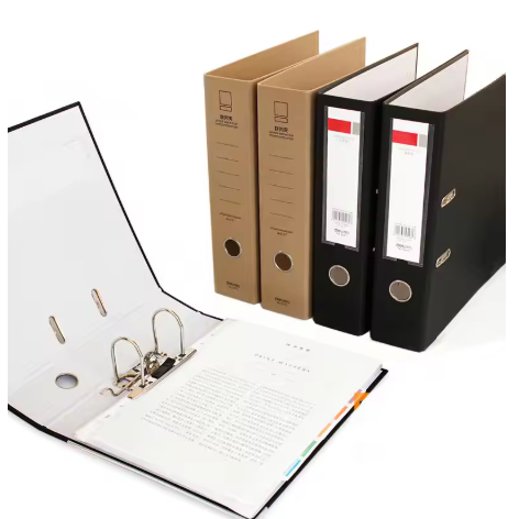 Deli Large Ring Binder A4 File Folder Kraft Paper Archivador Anillas A4 Folder For Documents Organiz