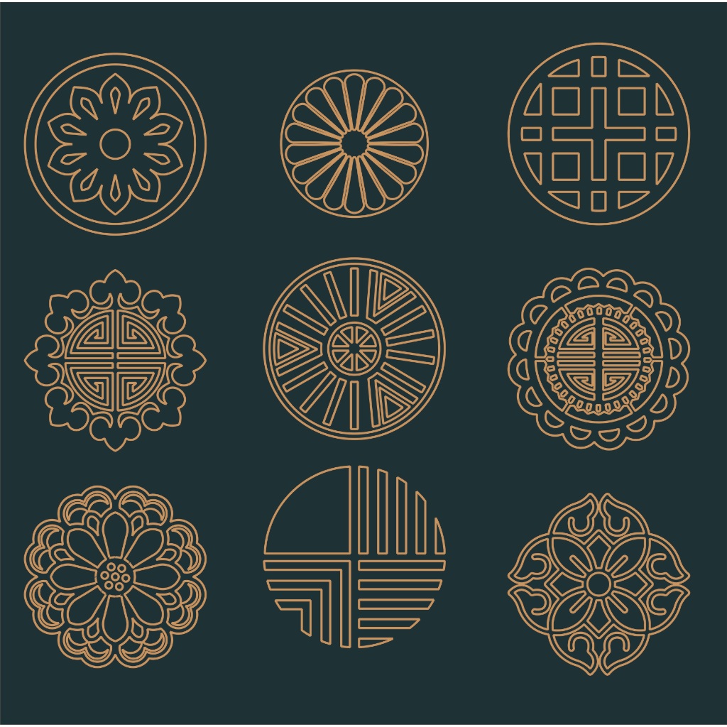 Desain File Laser Cutting CNC Router Plasma DXF Vector Koleksi 1