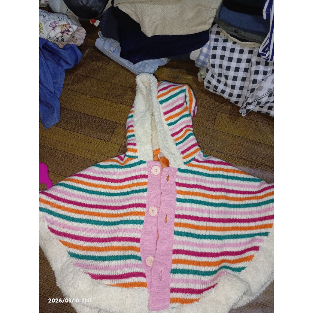 JAKET CAPE BAYI PEREMPUAN PRELOVED