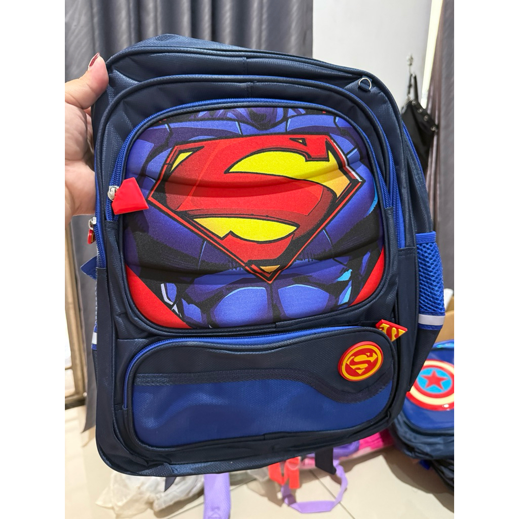 TAS SEKOLAH SUPERMAN IMPORT