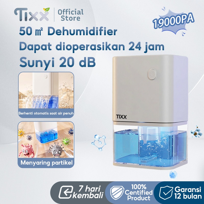 NEW PORODUK TIXX DEHUMIDIFIER KAMAR DEHUMIDIFIER SERAP LEMBAB 1L DEHUMIDIFIER AIR PURIFIER 2 IN 1