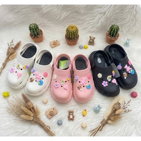 sandal selop bakpao anak perempuan lucu/ sandal kekinian lucu/ sandal mokaya