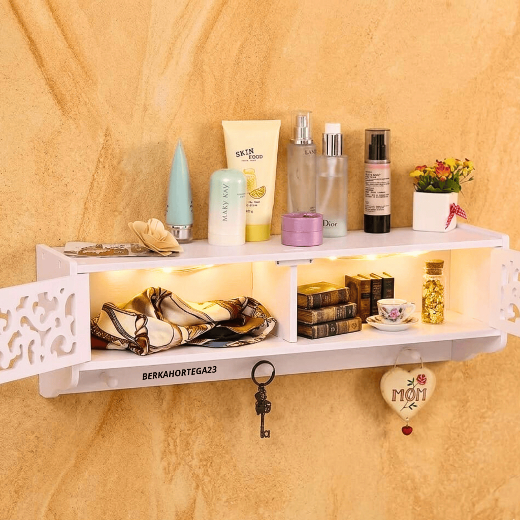 Rak Dinding Tempat Penyimpanan Kosmetik Kamar