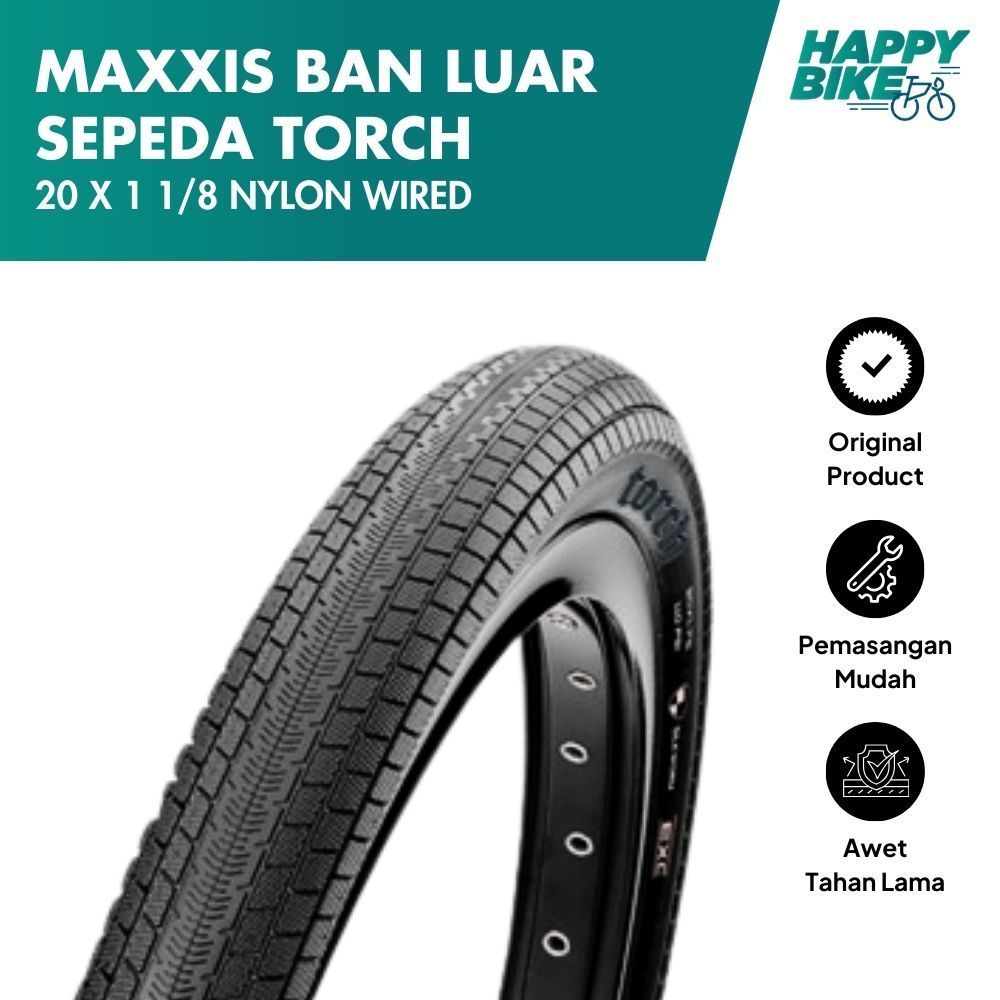 MAXXIS Tire Ban Luar Sepeda Lipat Minivelo Minion Torch 20 x 1 1/8 Nylon Wired