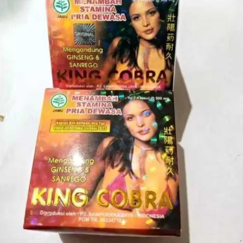 Kapsul King Cobra Obat Kuat Pria Dewasa - Meningkatkan Gairah dan Stamina