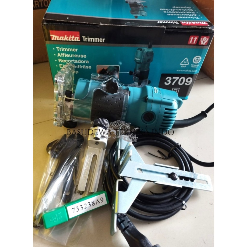 MAKITA TRIMMER MESIN PROFIL KAYU 3709 / MESIN TRIMMER / ROUTER KAYU