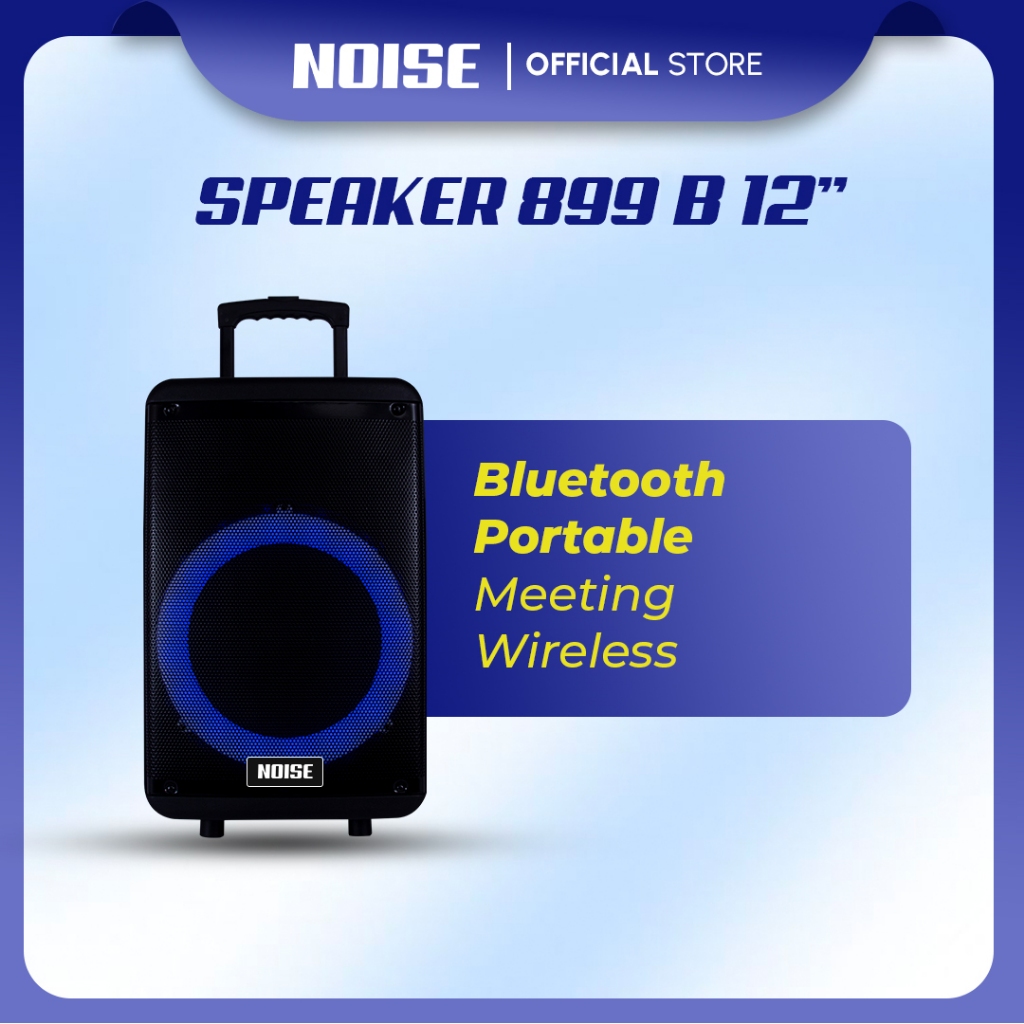 NOISE Speaker Bluetooth Karaoke Speaker 12 Inch Free 2 Mic Wireless Karaoke Jack NS 899 B