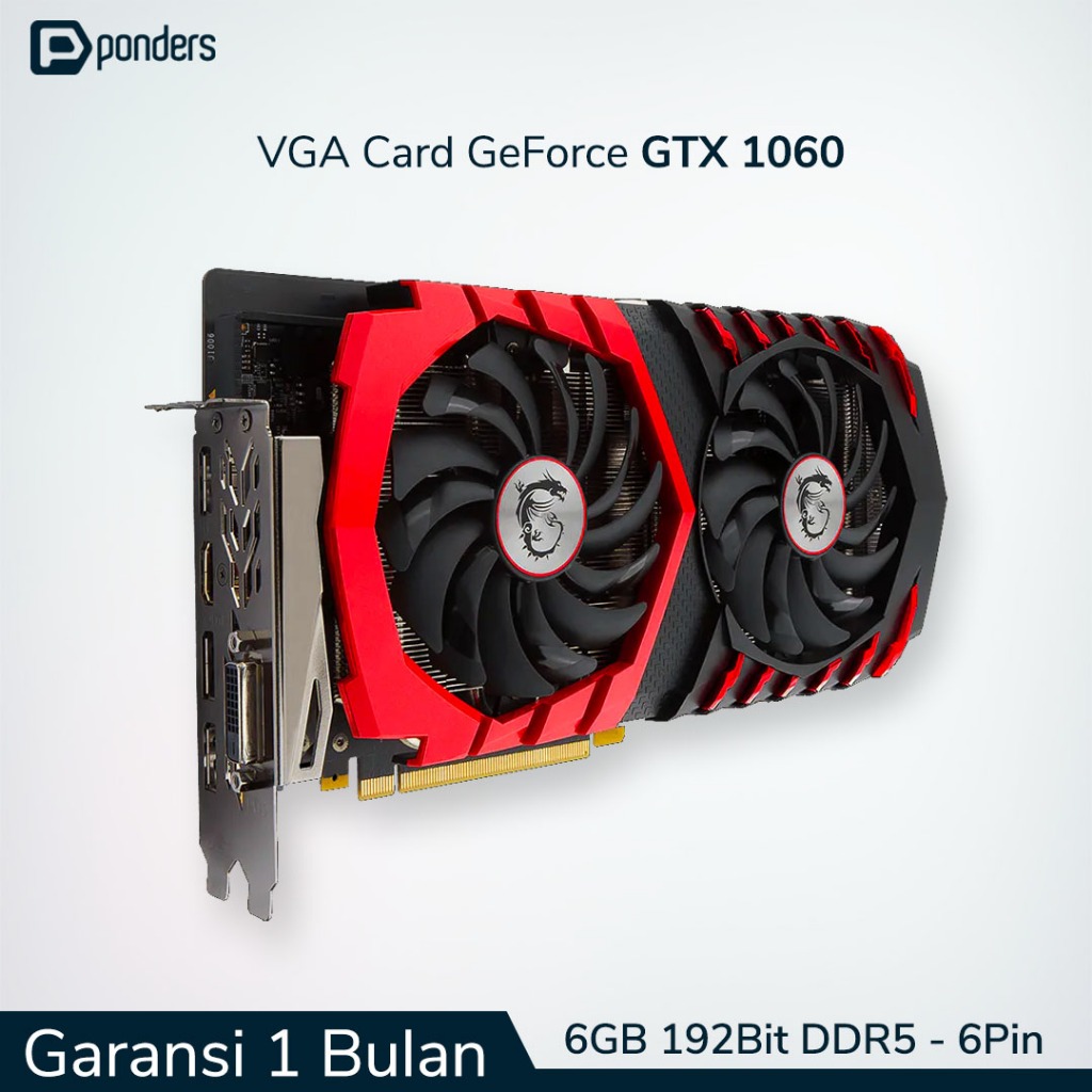 VGA GTX 1060 / VGA Card GTX 1060 - 6GB 192BIT DDR5 (6 Pin Power)