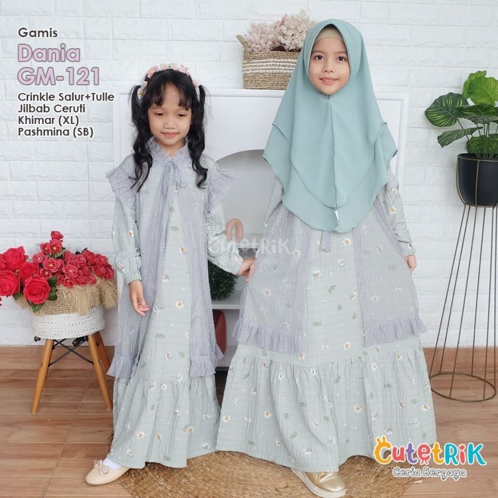 Terbaru Gamis  anak perempuan/Gamis anak cutetrik/Dress anak perempuan