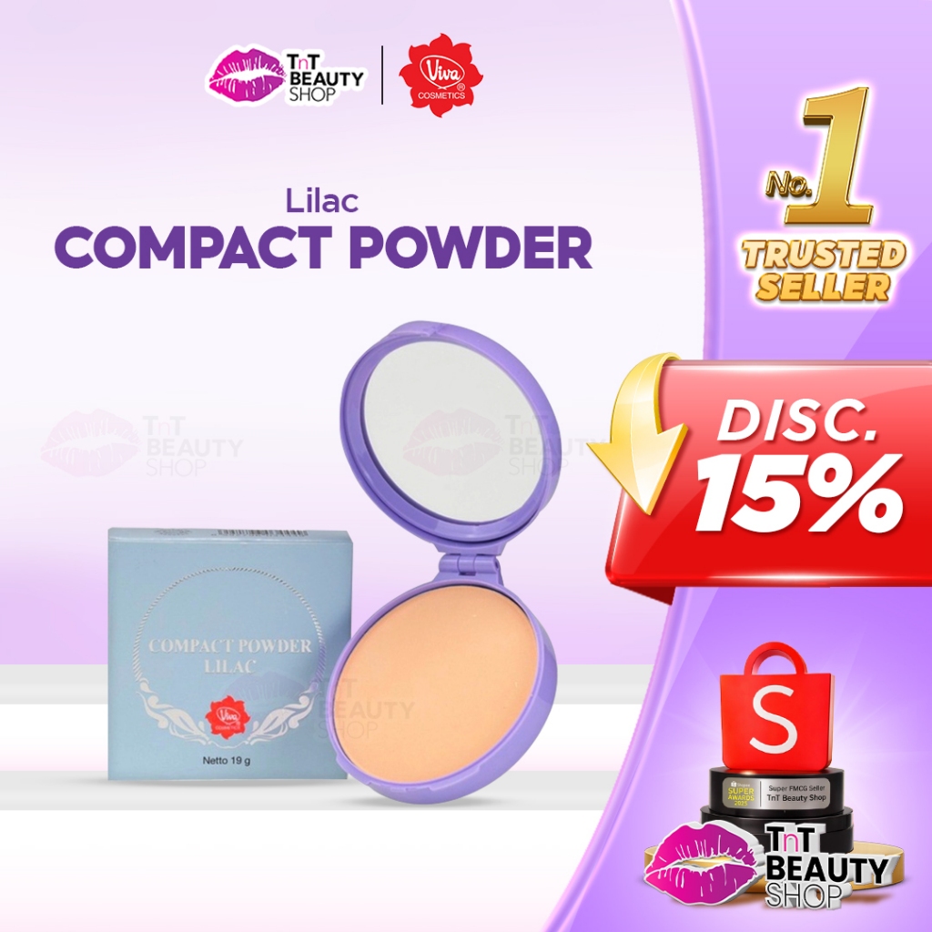 VIva Compact Powder Lilac 19gr - Bedak Padat | TnT Beauty Shop