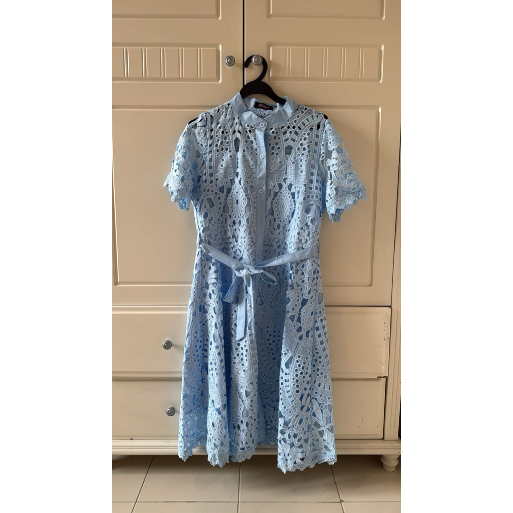 new dress — dress baby blue sweet 17