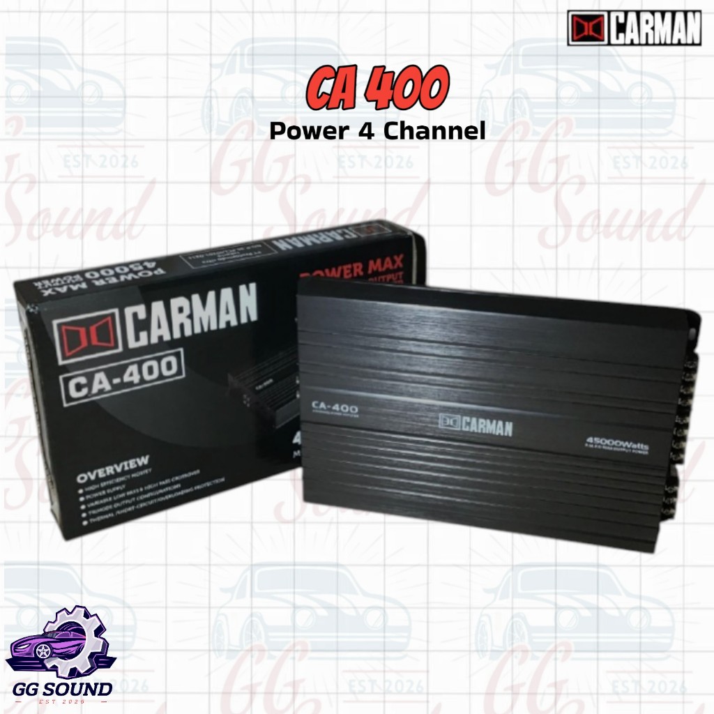 Power Amplifier 4 Channel Carman CA-400 45W RMS
