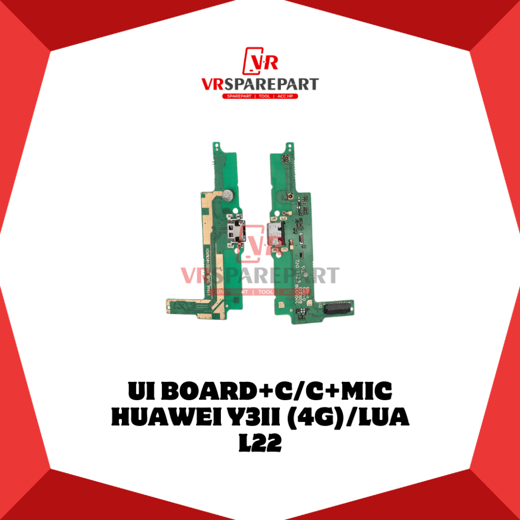 FLEXIBLE PAPAN CAS HUAWEI Y3II (4G) / LUA L22 PAPAN CONNECTOR CAS / CHARGER + MIC
