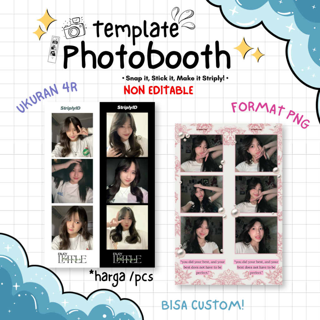 DESIGN TEMPLATE PHOTOBOOTH SATUAN (BISA CUSTOM UNTUK USAHA PHOTOBOOTH)