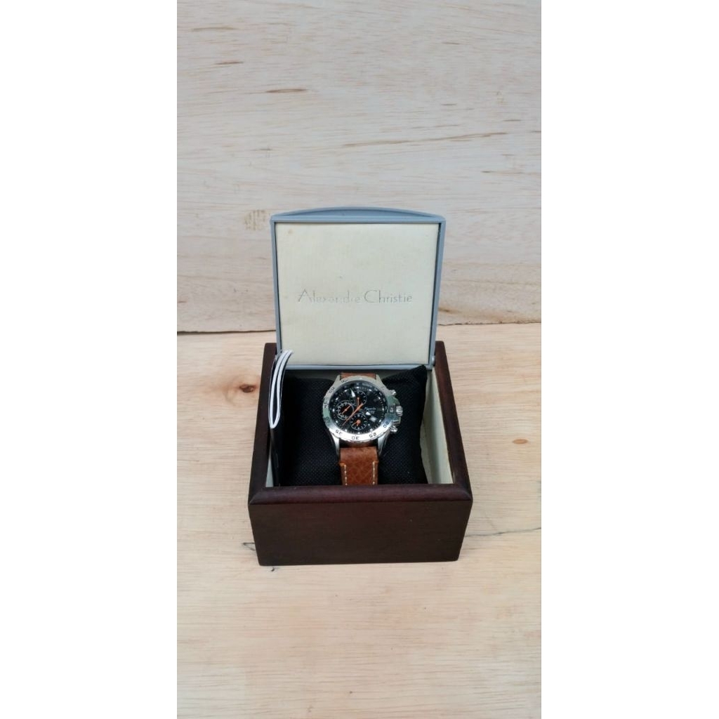 jam tangan alexandre christie seri 6092mc preloved