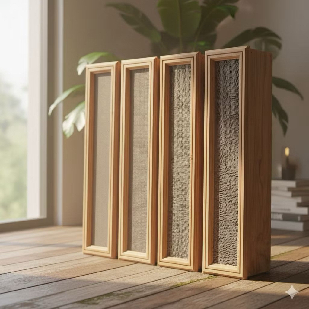 Penutup Ventilasi Udara Rumah Loster Kayu Jati Minimalis Lubang Angin Ukuran 11x40 11x50cm