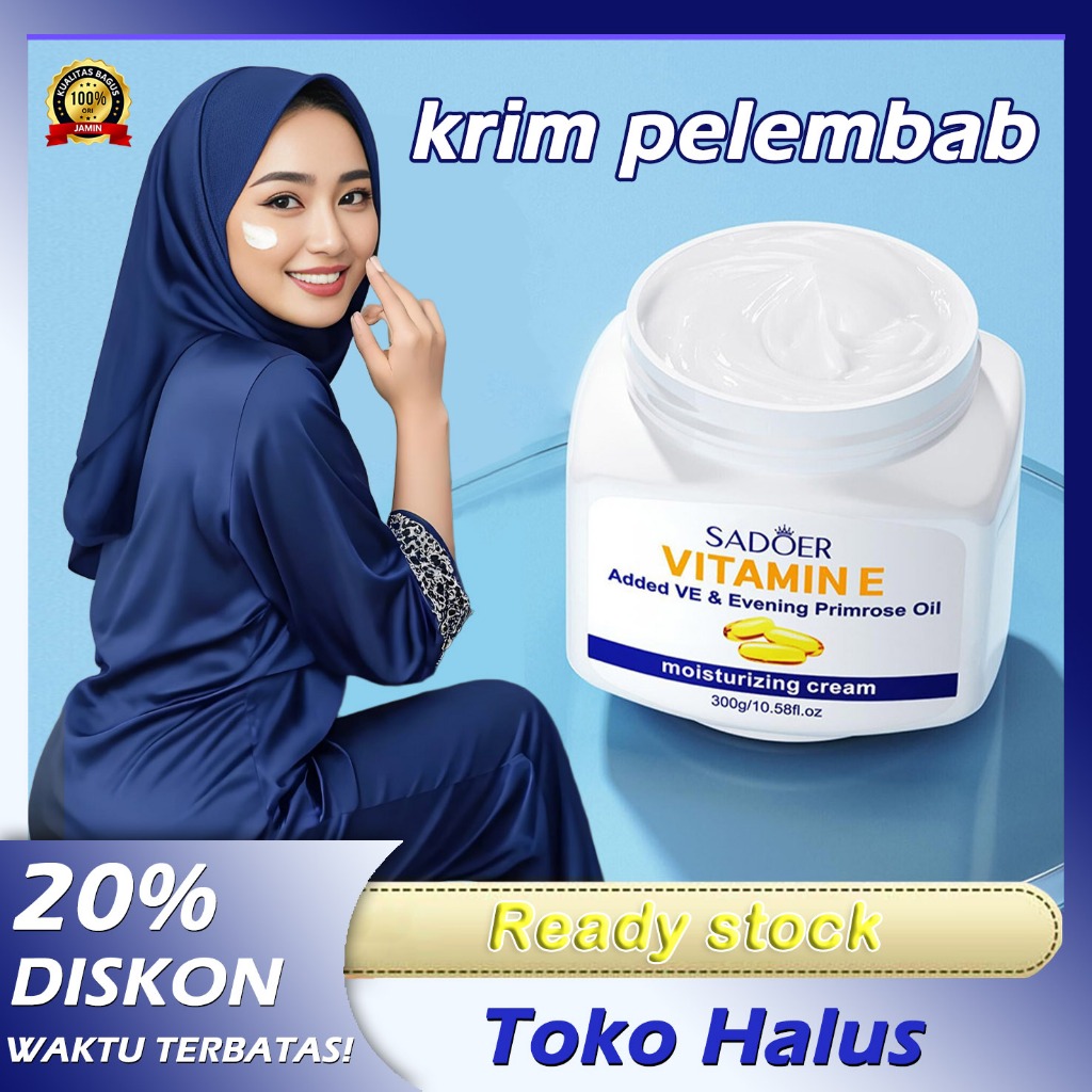 SADOER pengecil pori-pori flek pelembab dan pemutih mengecilkan vitamin E pemutih bercahaya mengecil