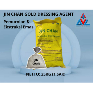 Jin Chan Gold Dressing Agent | Reagen Pemurnian & Ekstraksi Emas | Gold Recovery Agent - 1 Sak (25kg