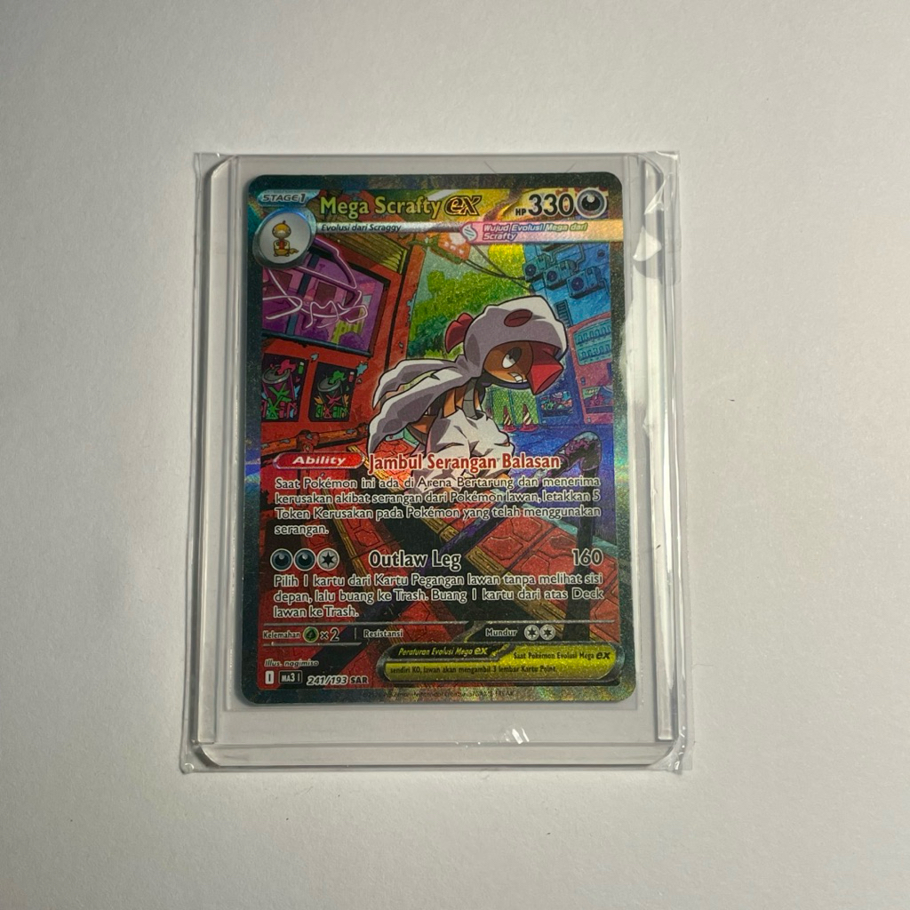 Kartu Pokemon SAR Mega Scrafty EX