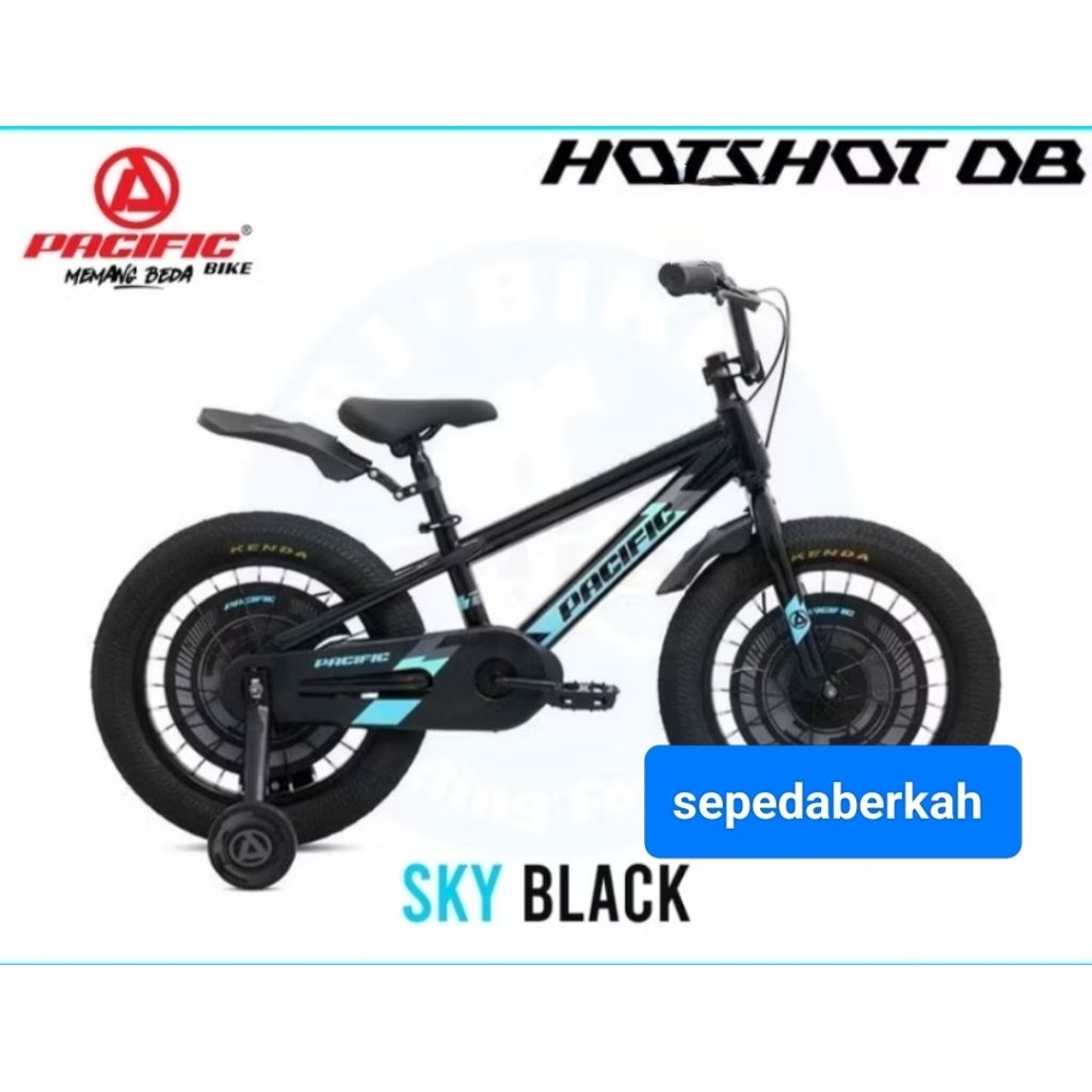 sepeda anak 16 BMX pacific hotshot DB 3.0 rem cakram ban jumbo