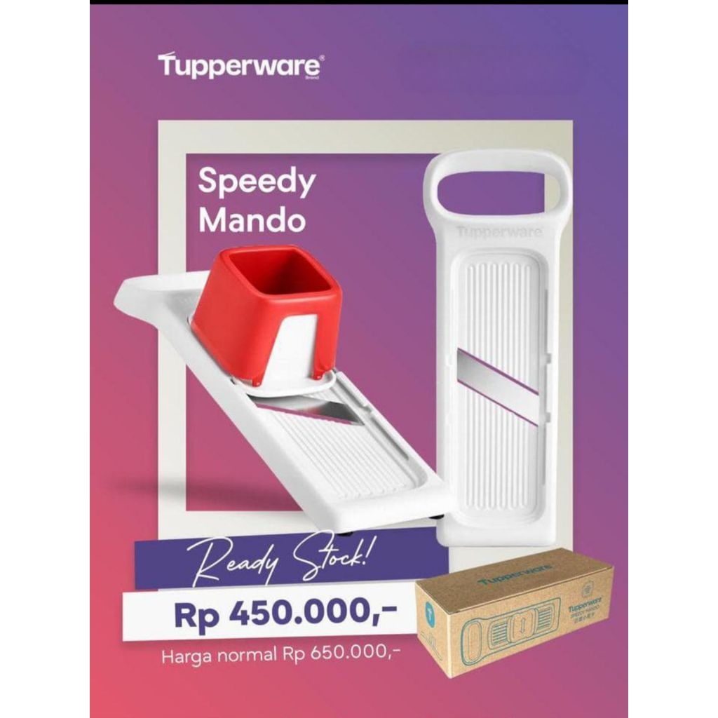 Speedy mando Tupperware alat pengiris bawang multi fungsi dengan pisau tajam