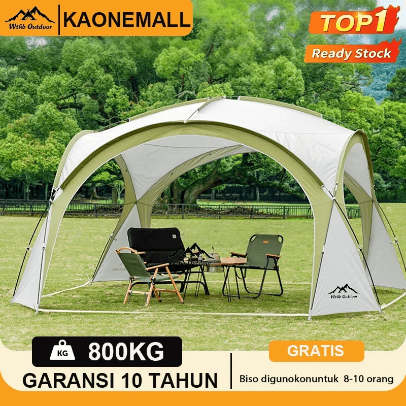 {12Orang} Tenda Dome Camping Tenda Kanopi Besar Tenda Dome Otomatis  Anti Air UV Protection Outdoor 