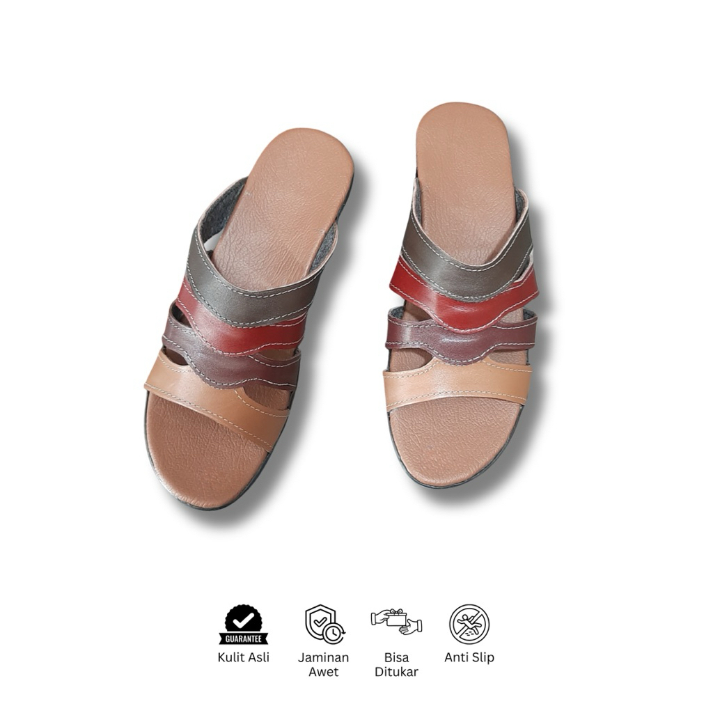 Selop Wanita Hak 3 cm Warna Warni