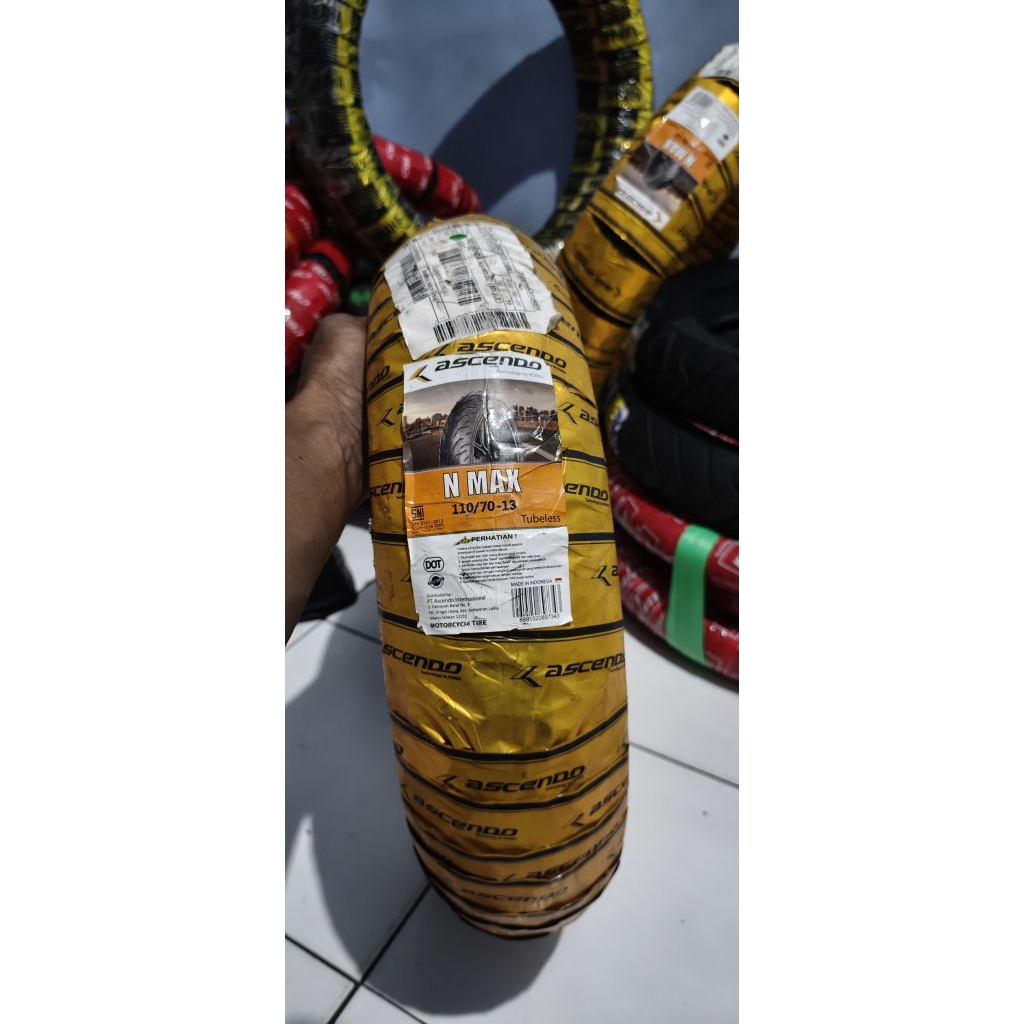 BAN MOTOR ASCENDO NMAX  RING 13 110/70-13  TUBELESS CAA