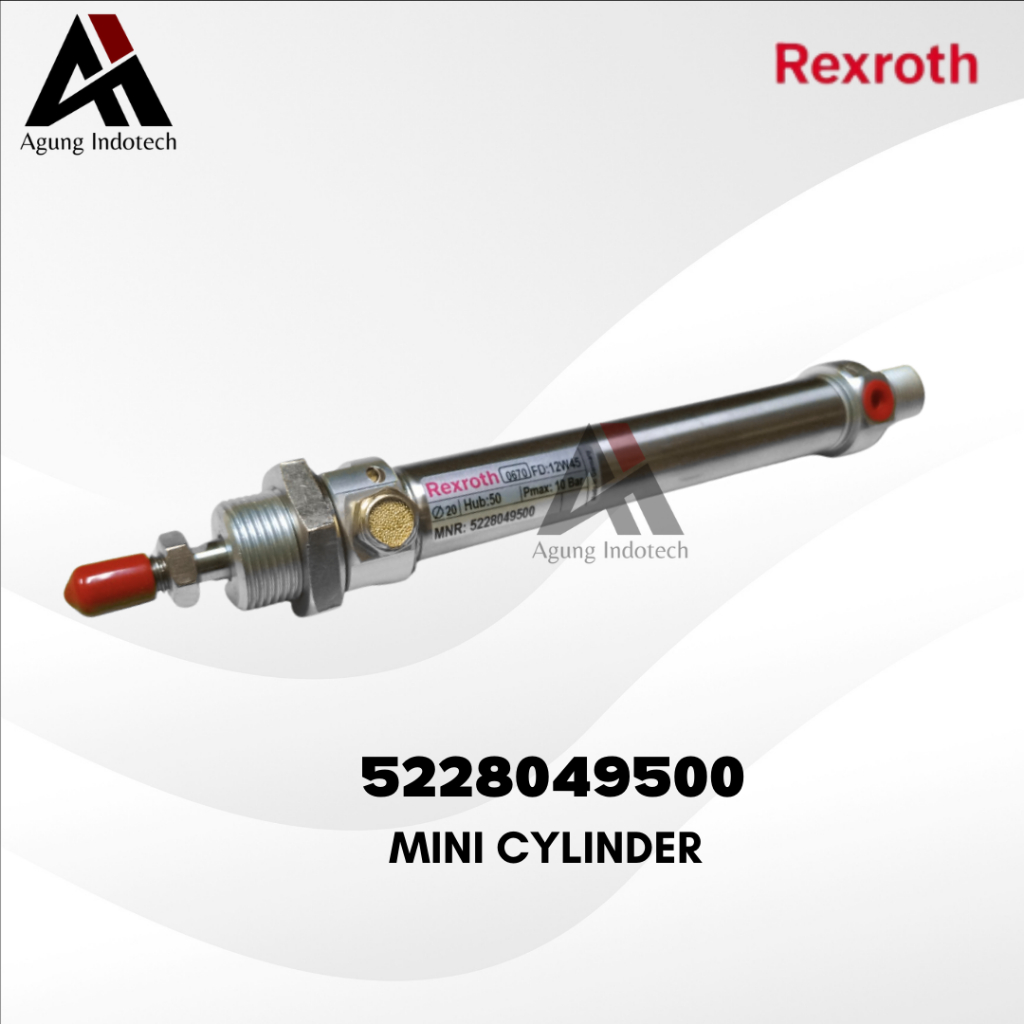 REXROTH 5228049500 SINGLE ACTING MINI CYLINDER PNEUMATIC
