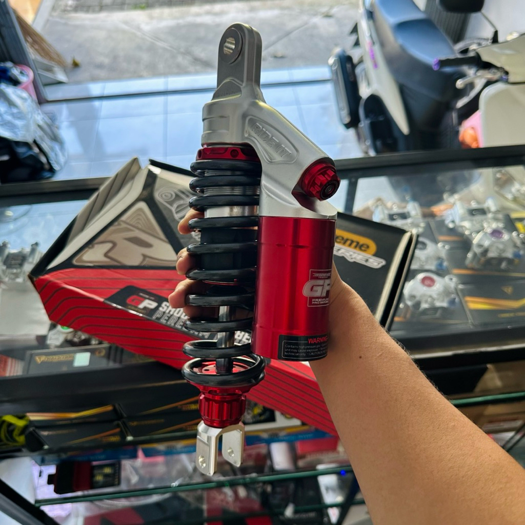 SHOCK BELAKANG RIDE IT GP SUPREME 310MM RED - TITAN