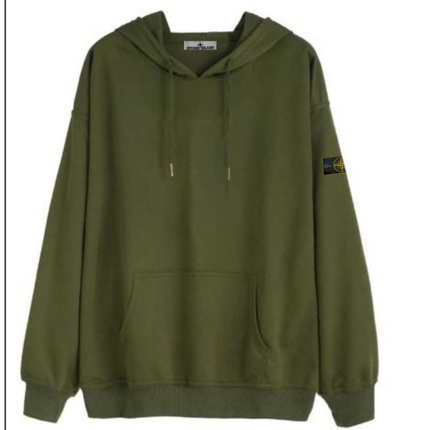 Jacket Maroon Kekinian Hoodie Stone Island | Sweater Big Logo Pria Wanita Branded