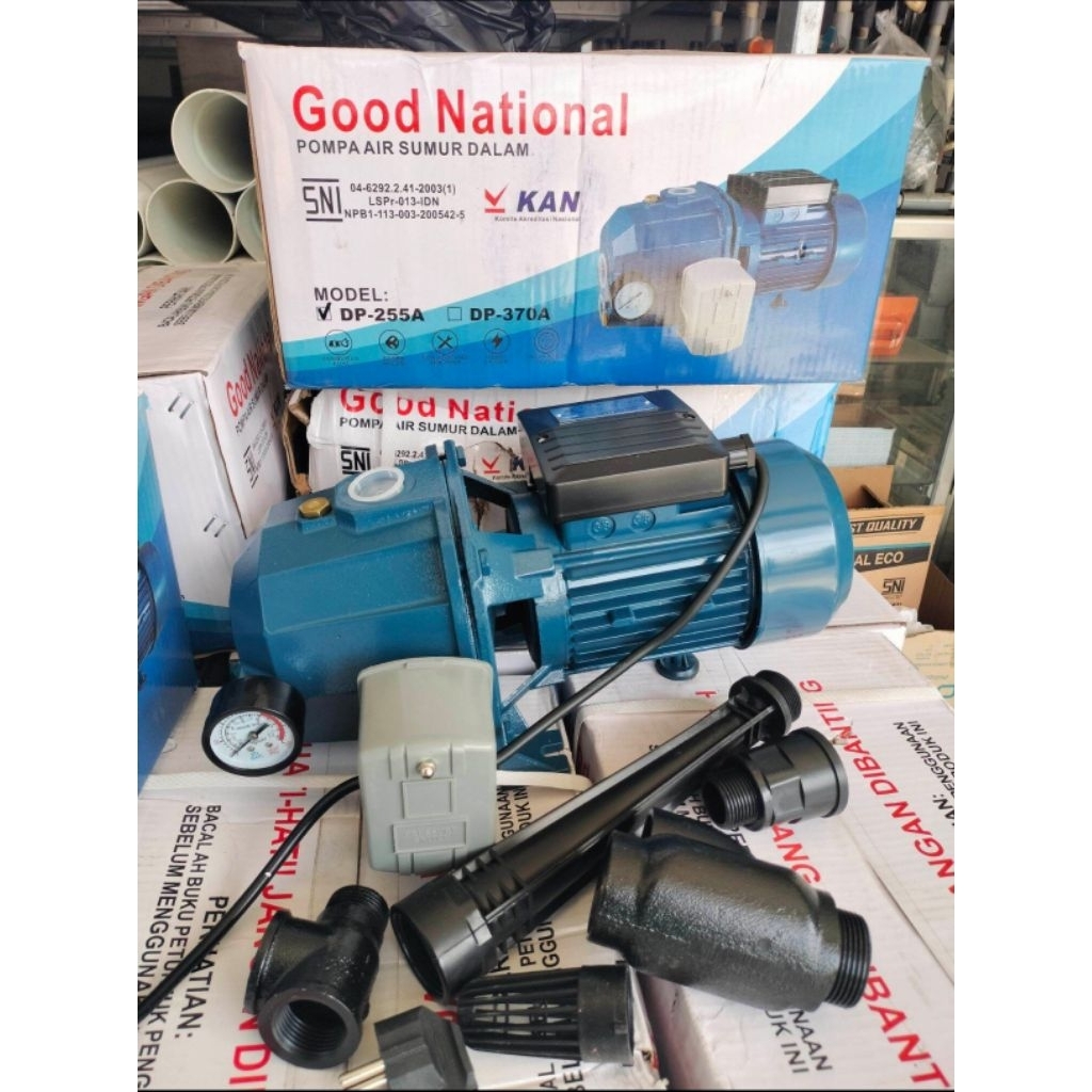 pompa air jet pump good national dp255a buat kedalaman 30 meter pompa sumur dalam bergaransi