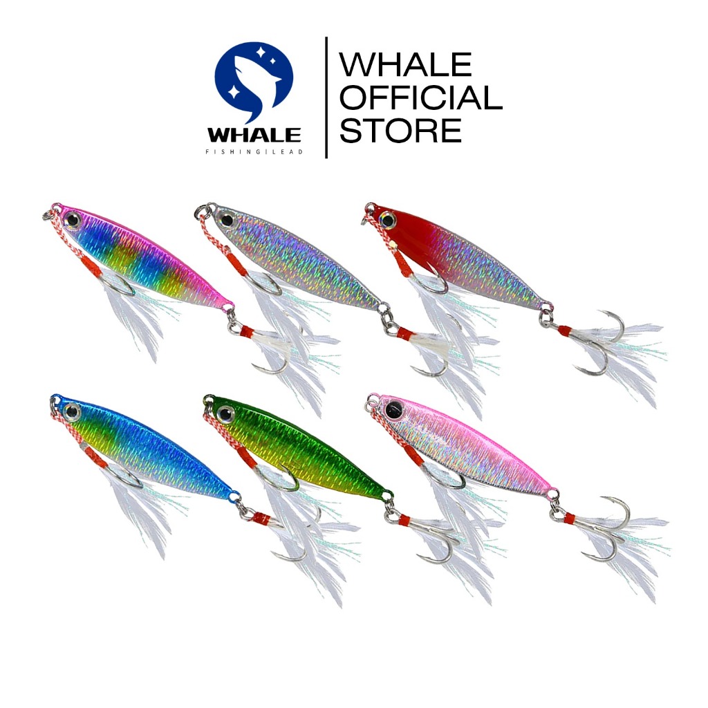 WHALE Umpan Pancing Jigging Hook Memancing Spinner Umpan 7g/10g/15g/20g/30g